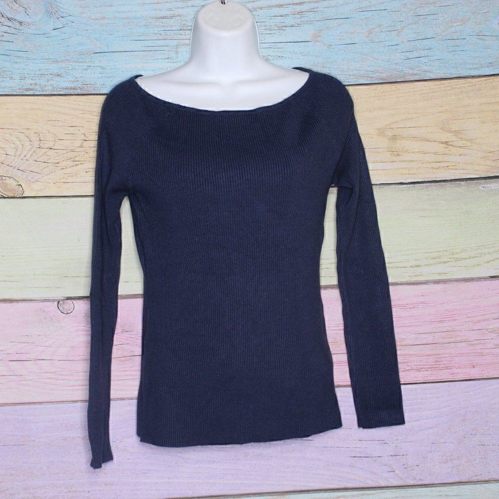 ‎Women's RIbbed Slim Fit Sweater Large